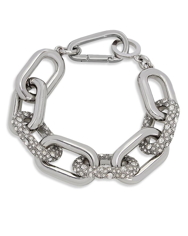 Allsaints Pave Link Bracelet in Silver Tone Cover