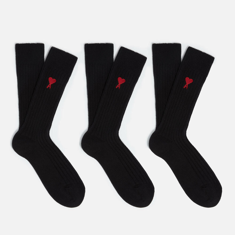 AMI de Coeur Three-Pack Cotton-Blend Socks - EU39-EU42 Cover