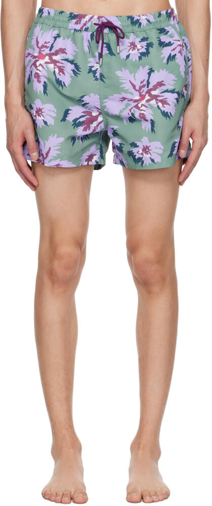 Paul Smith Green Palmera Swim Shorts Cover