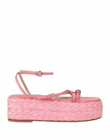 Red(v) Woman Espadrilles Pink Soft Leather Cover