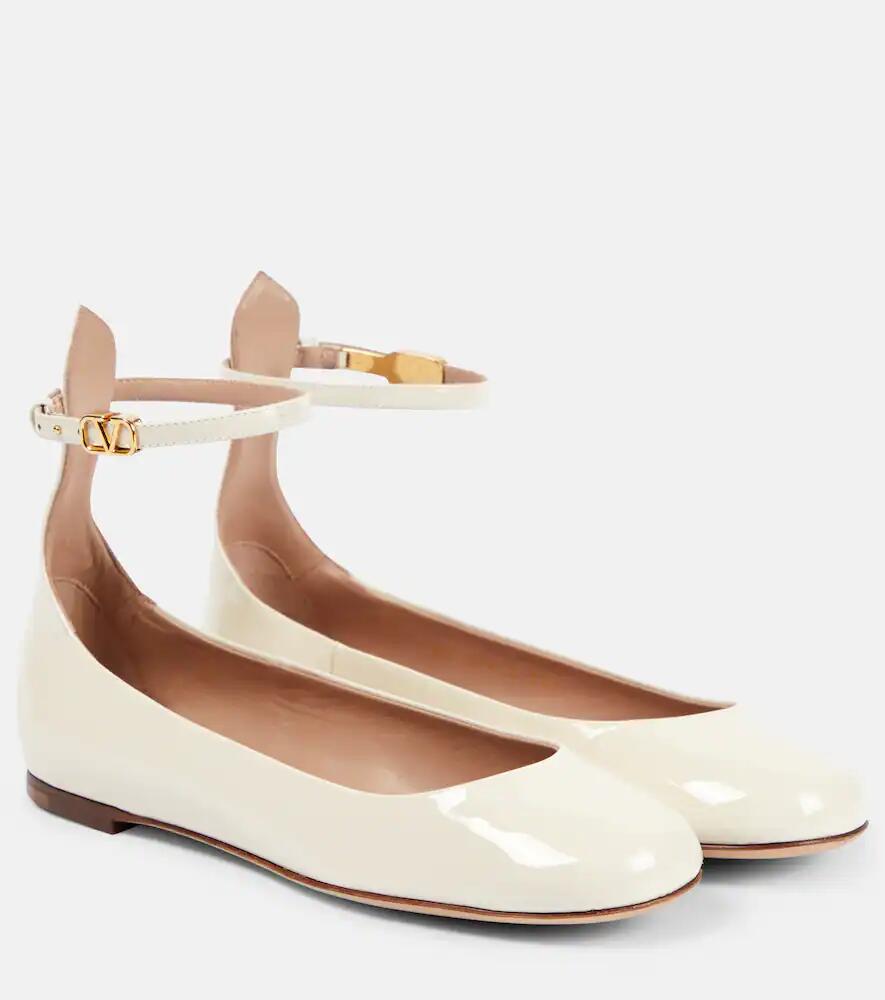 Valentino Garavani Tan-Go patent leather ballet flats Cover