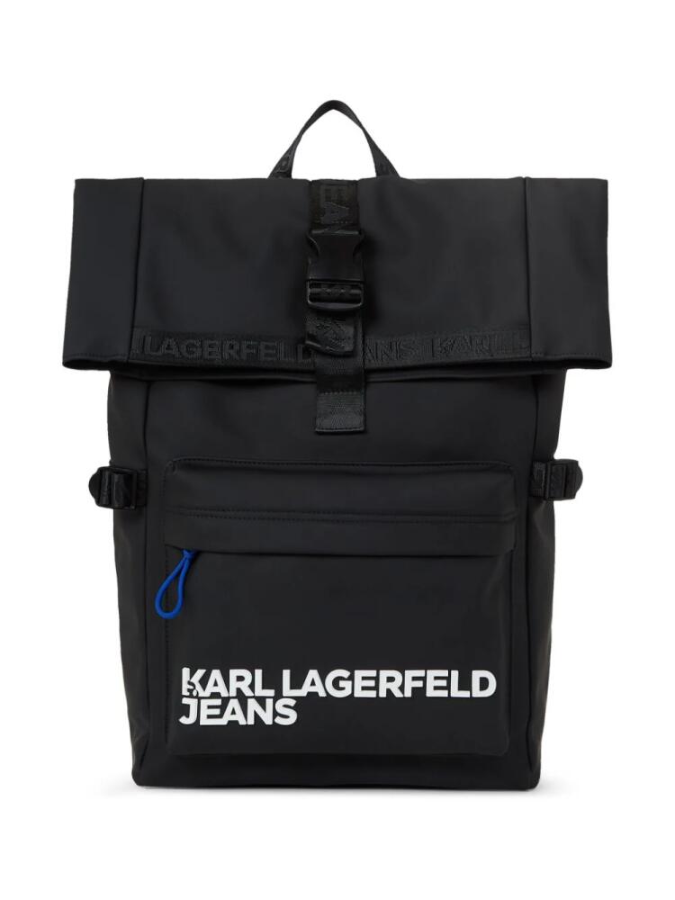 Karl Lagerfeld Jeans utility coated backpack - Black Cover