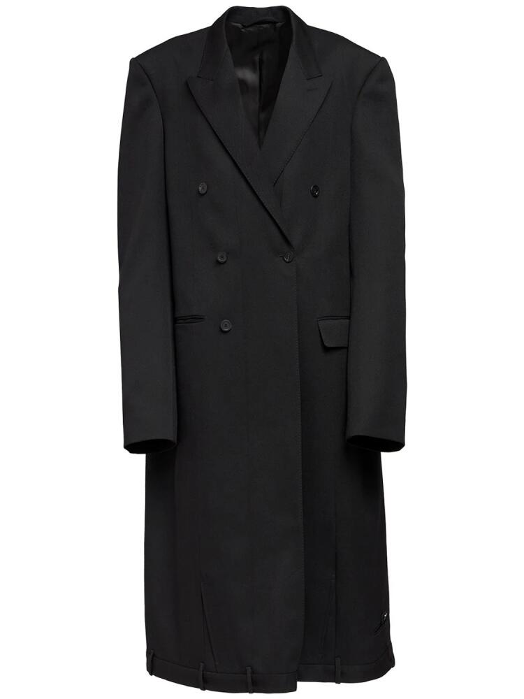 BALENCIAGA Wool Gabardine Coat Cover