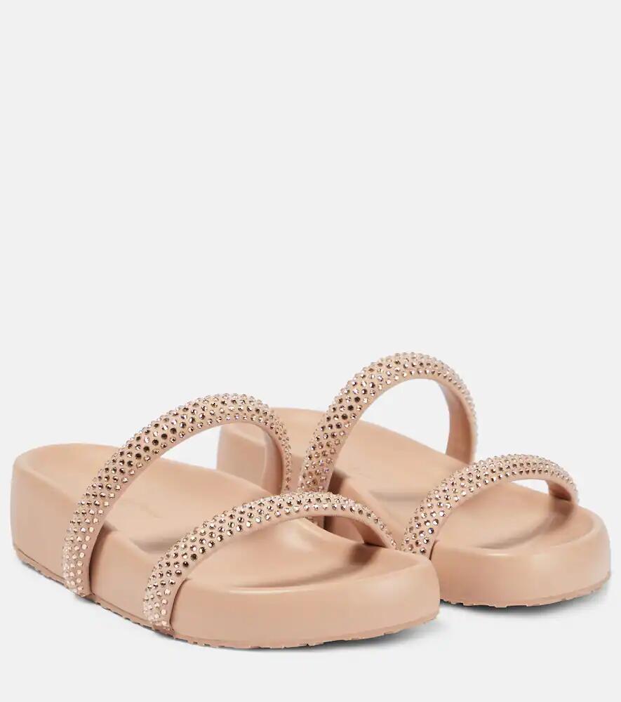 Gianvito Rossi Croisette embellished slides Cover