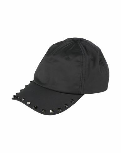 Valentino Garavani Man Hat Black Polyester Cover