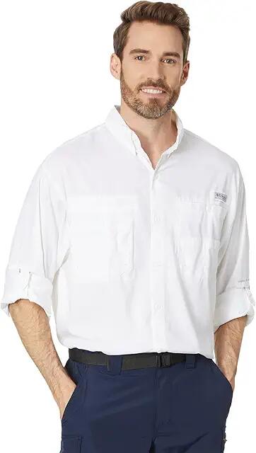 Columbia Tamiami II L/S (White) Men's Long Sleeve Button Up Cover