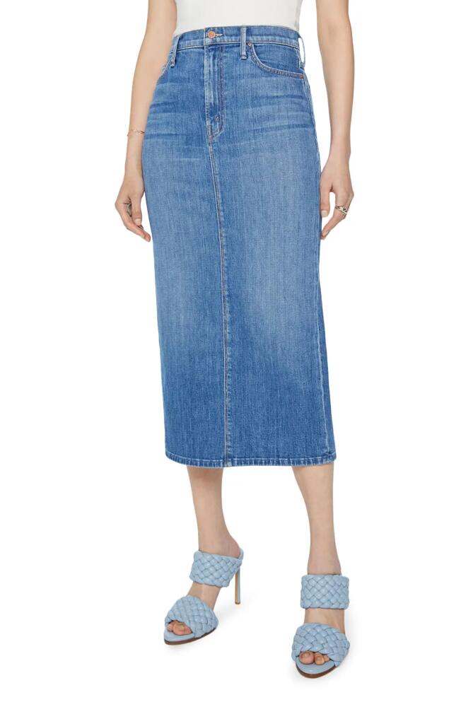 MOTHER The Pencil Pusher Denim Skirt in New Sheriff In Town Cover