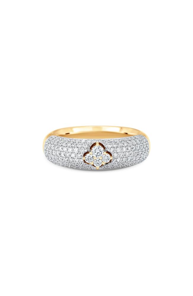 Sara Weinstock Dujour Pavé Diamond Cluster Ring in Yellow Gold Cover