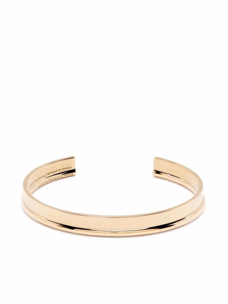 Le Gramme 18kt polished yellow gold Ribbon cuff set Cover