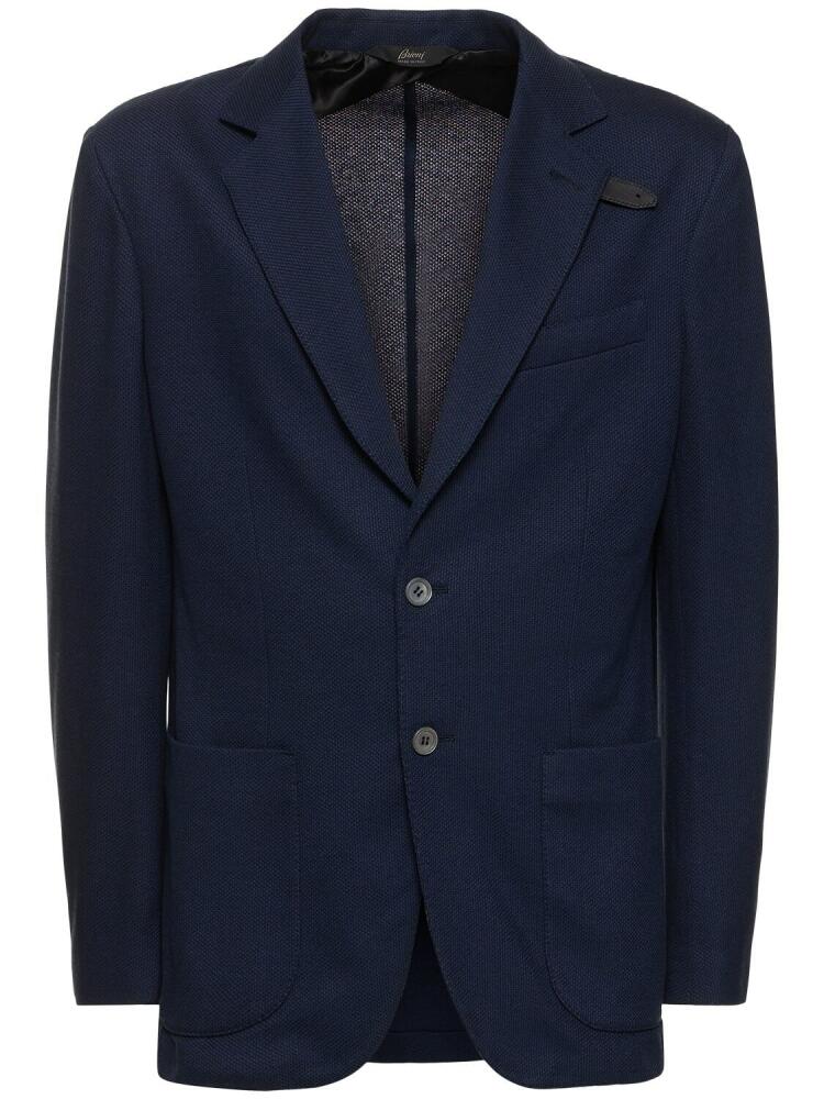 BRIONI Cotton & Silk Jersey Blazer Cover