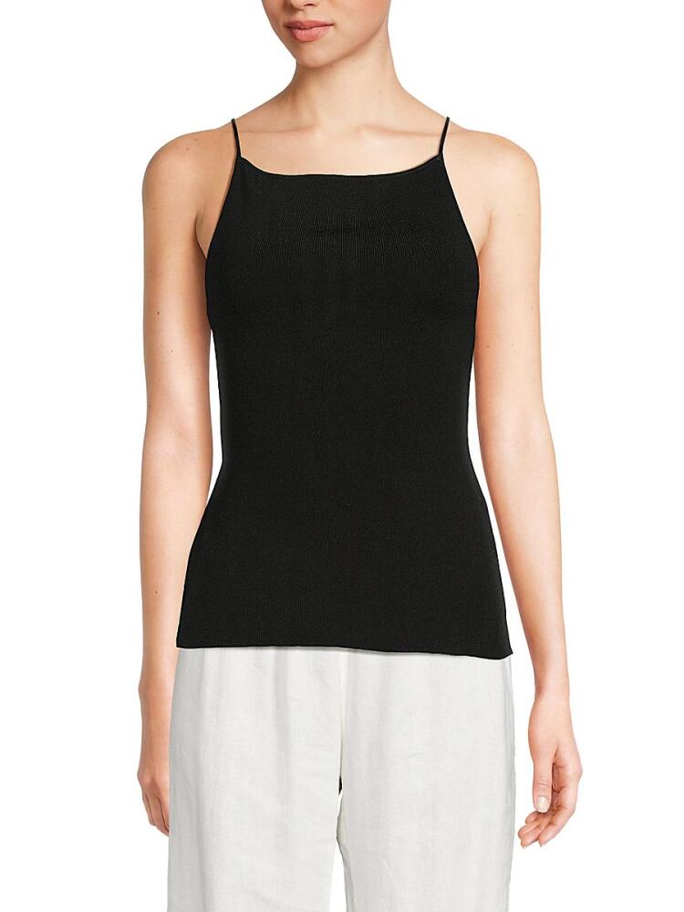 WeWoreWhat Women's Open Back Tank Top - Black Cover