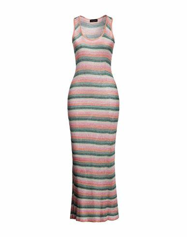 Roberto Collina Woman Maxi dress Green Viscose, Metallic Polyester, Nylon Cover