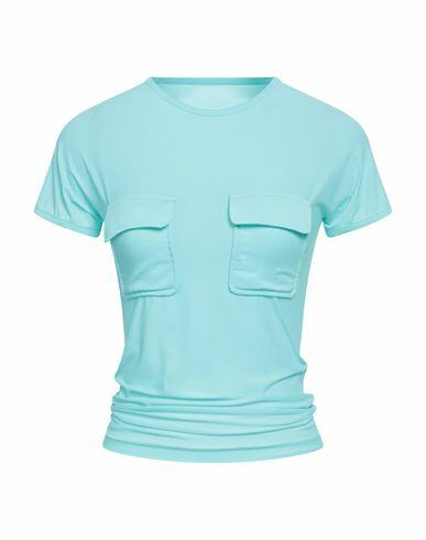 Sunnei Woman T-shirt Sky blue Polyamide, Elastane Cover