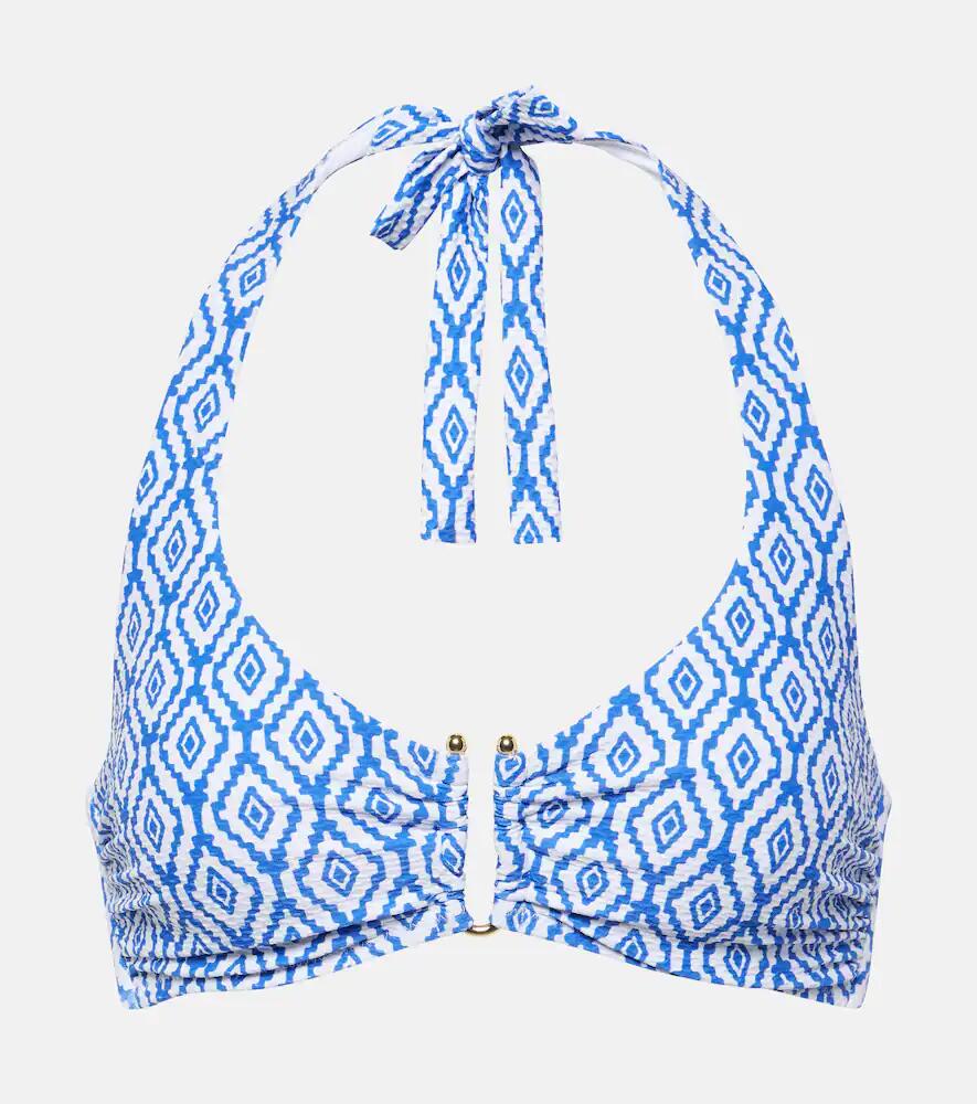 Heidi Klein Sardinia printed halterneck bikini top Cover