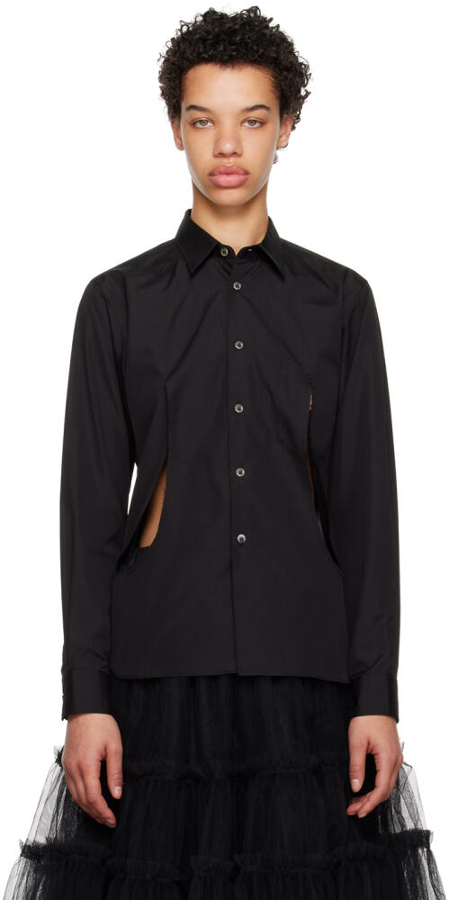 Black Comme des Garçons Black Cutout Shirt Cover