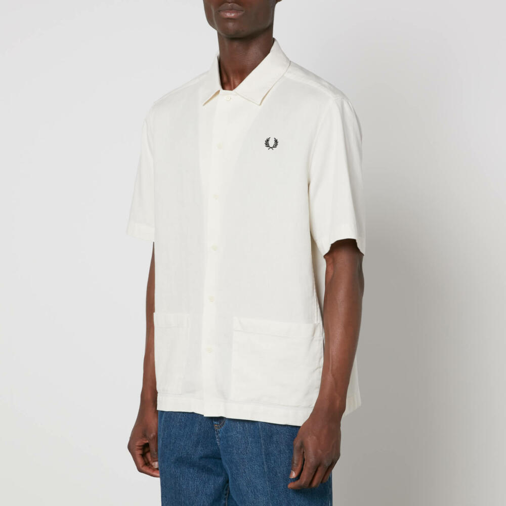 Fred Perry Cotton and Linen-Blend Piqué Shirt Cover