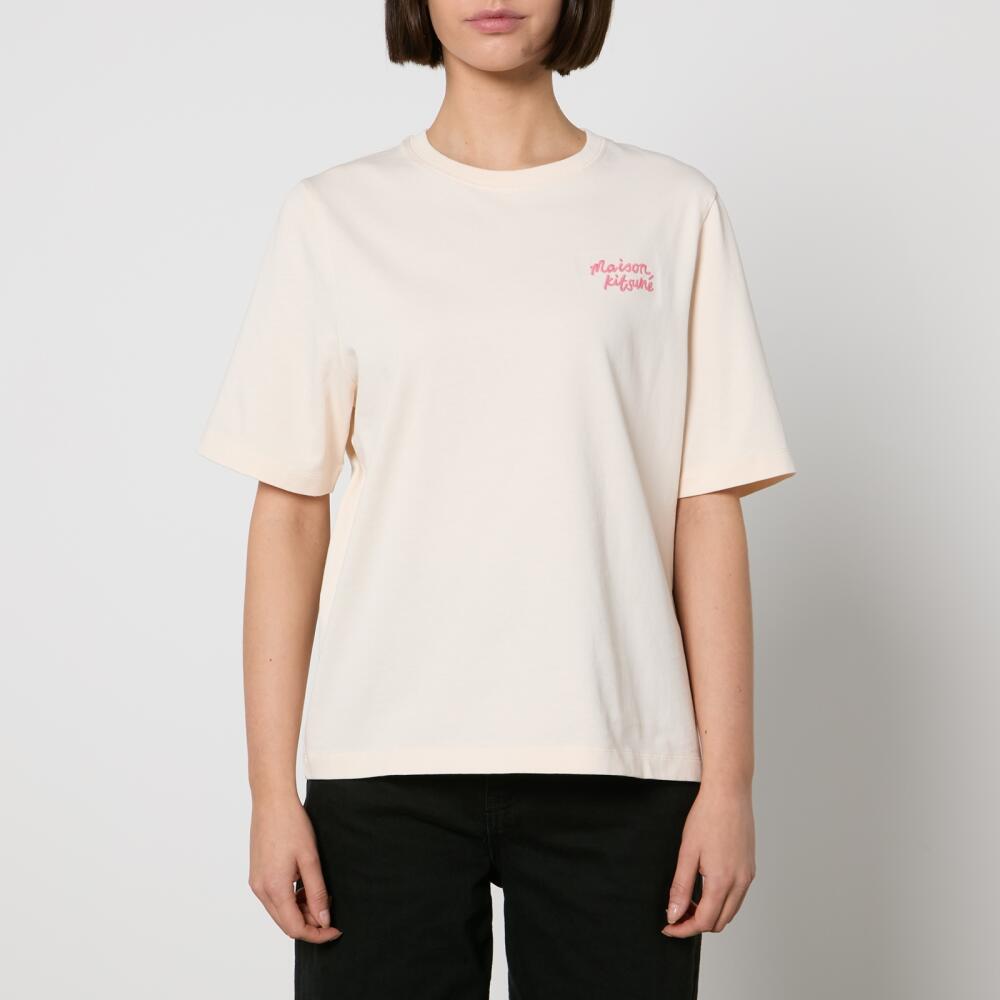 Maison Kitsuné Comfort Embroidered Cotton-Jersey T-Shirt Cover