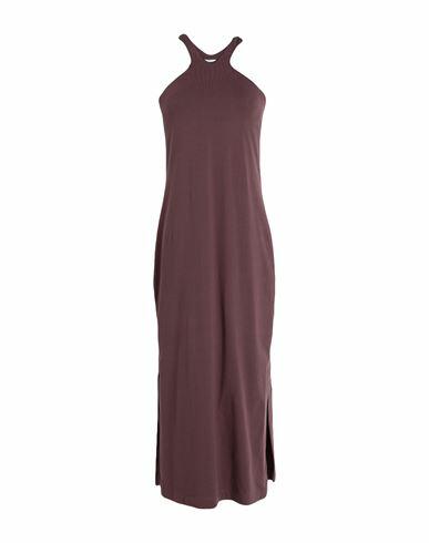 Brunello Cucinelli Woman Midi dress Mauve Cotton, Elastane Cover