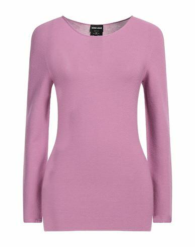 Giorgio Armani Woman Sweater Mauve Viscose, Polyester Cover