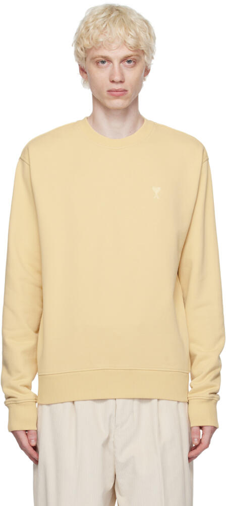 AMI Paris Yellow Ami de Cœur Sweatshirt Cover