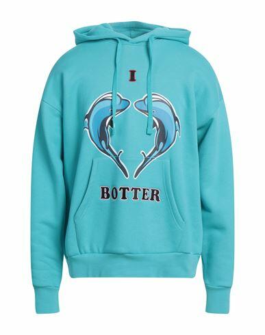 Botter Man Sweatshirt Turquoise Organic cotton, PES - Polyethersulfone Cover