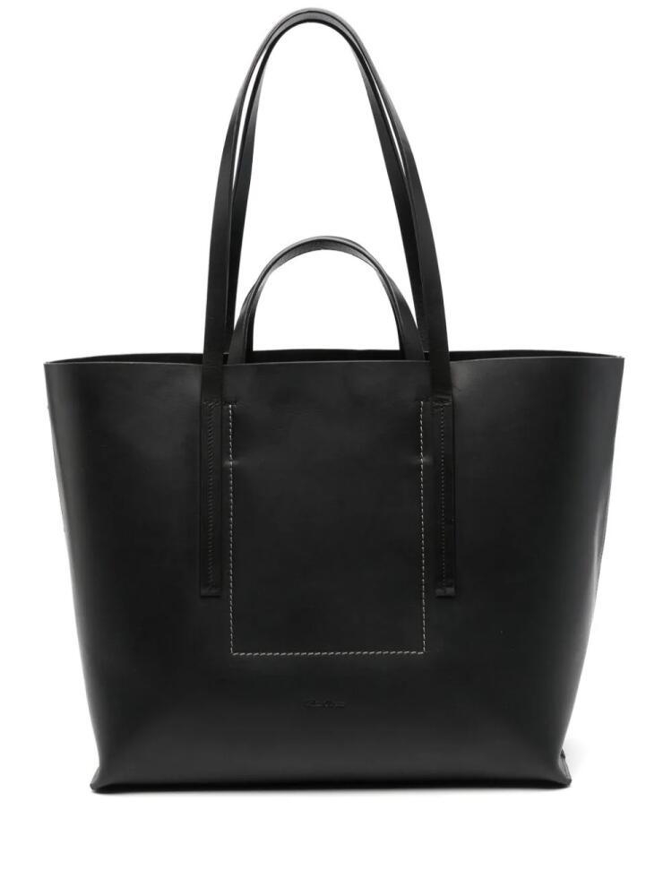 Rick Owens logo-debossed tote bag - Black Cover