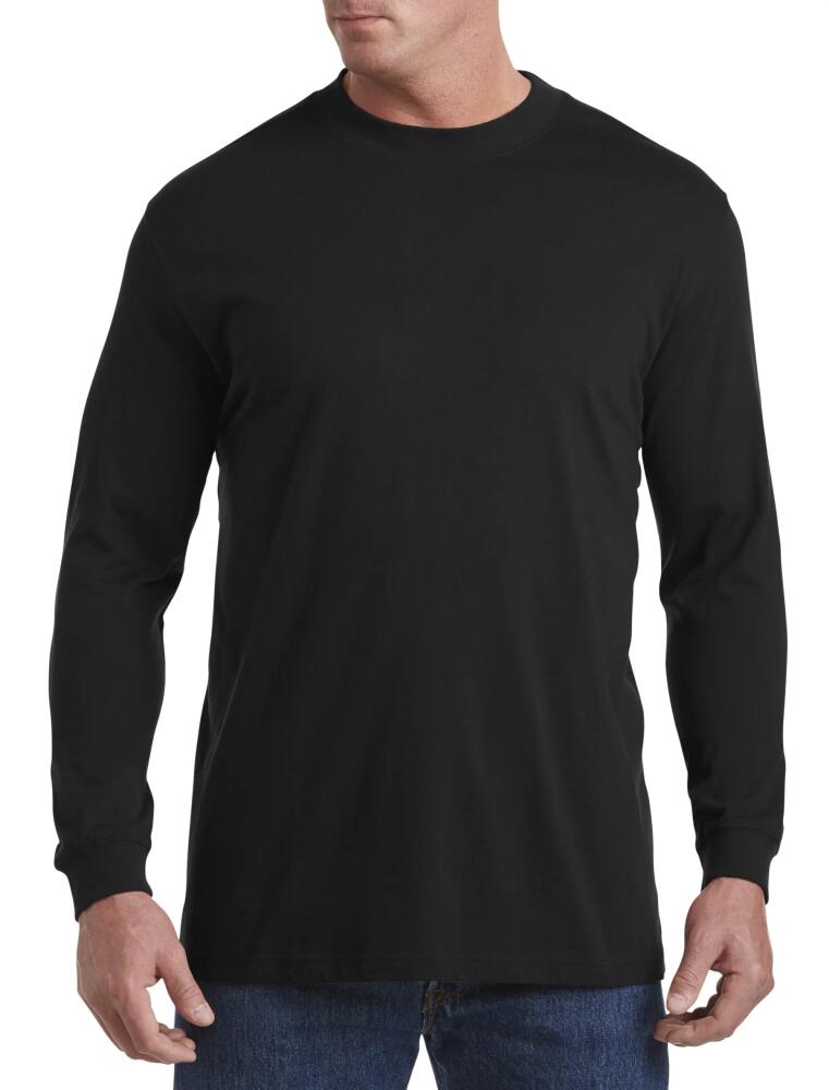 Harbor Bay by DXL Moisture-Wicking Long-Sleeve Shirt in Black Cover