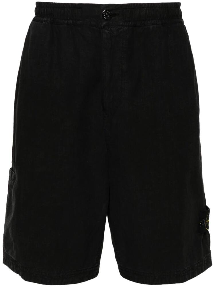 Stone Island Compass-motif bermuda shorts - Black Cover