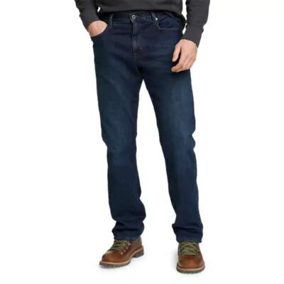 Eddie Bauer Men's Fleece-Lined Flex Straight Jeans Cover