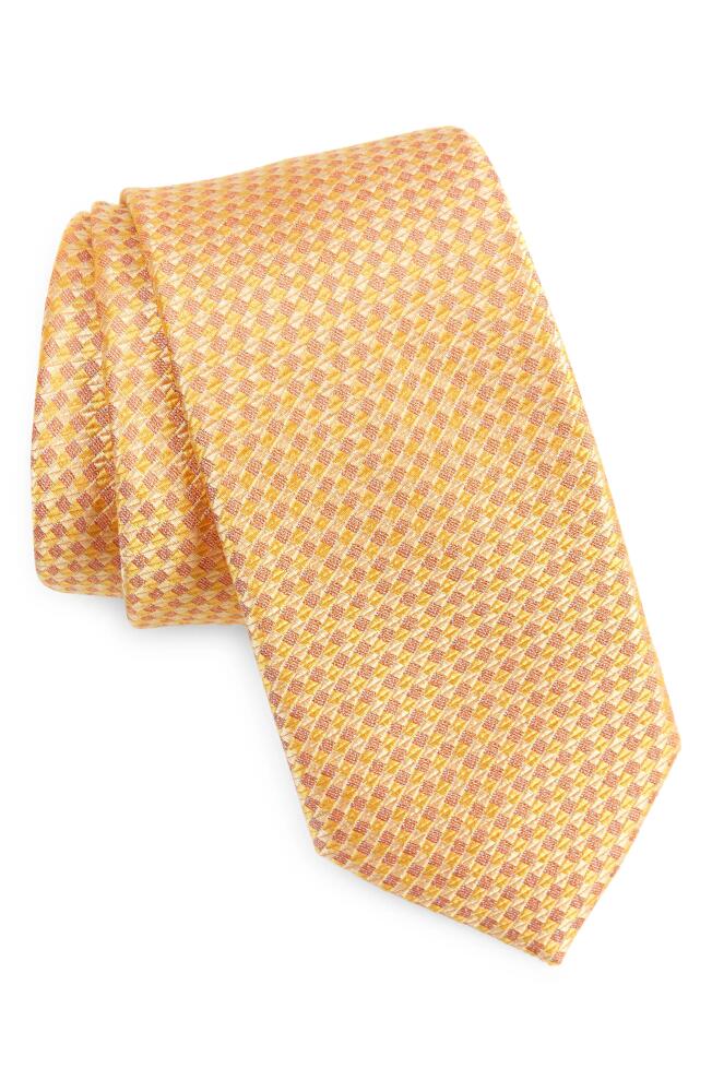 Nordstrom Haidan Mini Pattern Silk Tie in Yellow Cover