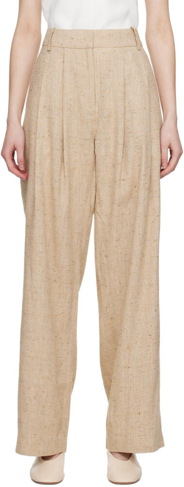 CO Beige Pleated Trousers Cover