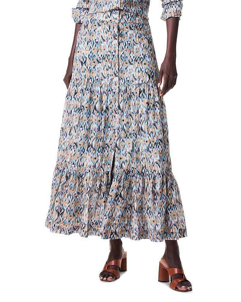 Nic+Zoe Up Beat Ikat Crinkled Maxi Skirt Cover