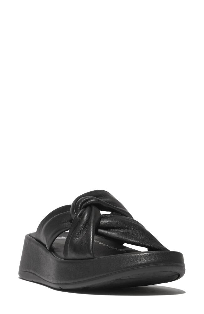 FitFlop F-Mode Flatform Slide Sandal in Black Cover