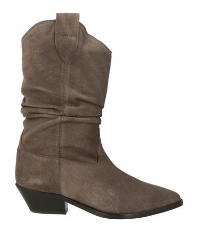 Jérôme Dreyfuss Woman Ankle boots Dove grey Leather Cover