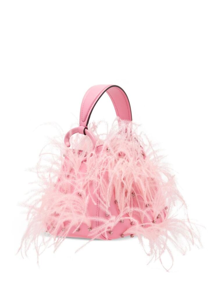 Oscar de la Renta Ostrich shoulder bag - Pink Cover