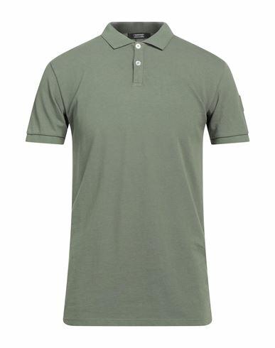 Bomboogie Man Polo shirt Military green Cotton Cover