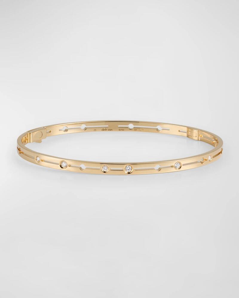 DINH VAN Pulse 18K Yellow Gold Diamond Bracelet Cover