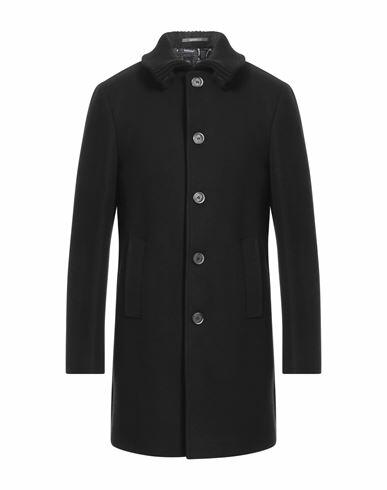 Havana & Co. Man Coat Black Polyester, Wool Cover