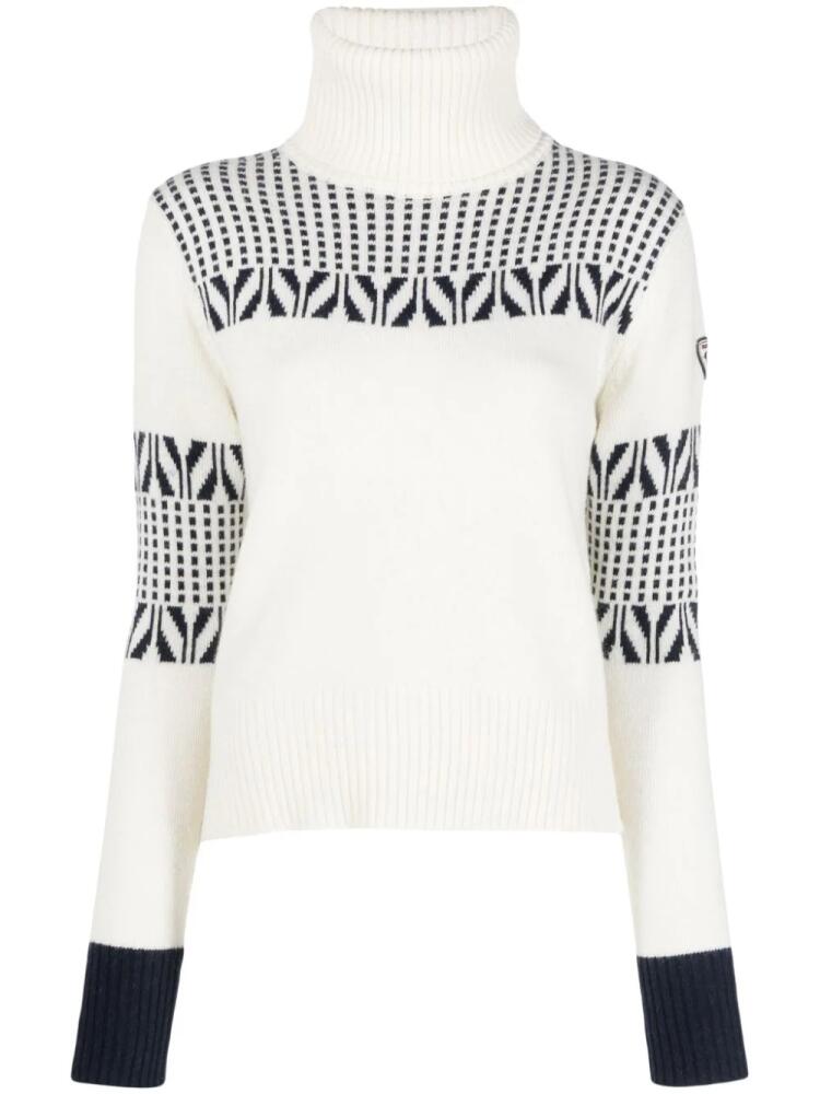 Rossignol Vintage intarsia-knit jumper - White Cover