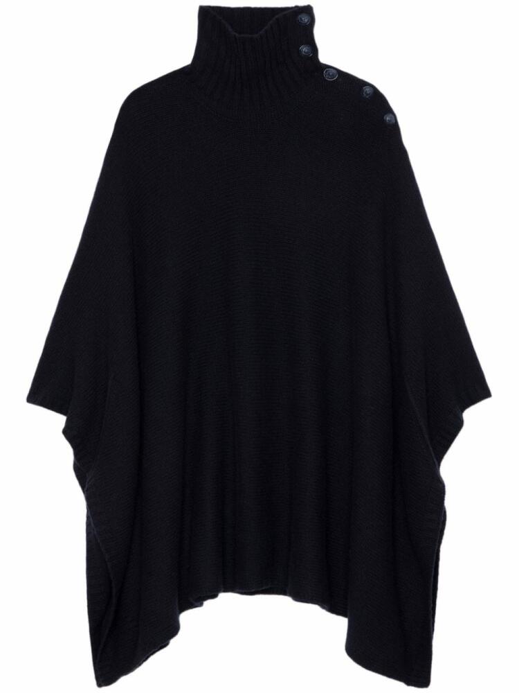 Zadig&Voltaire cashmere-blend knitted cape - Blue Cover