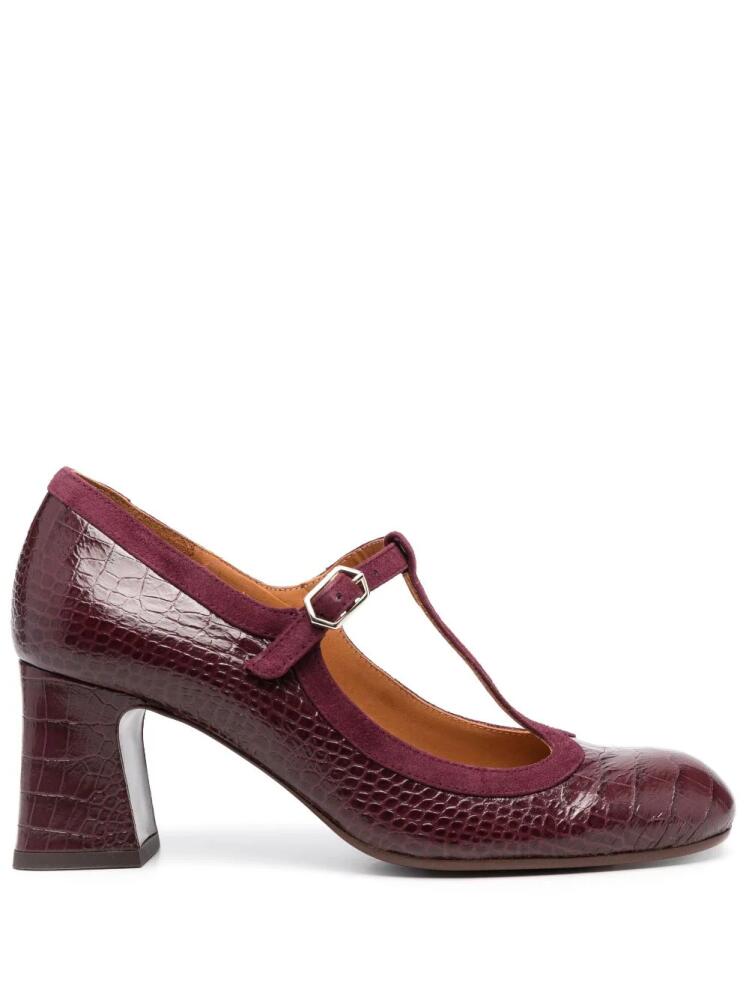 Chie Mihara 70mm leather Mary Jane pumps - Purple Cover