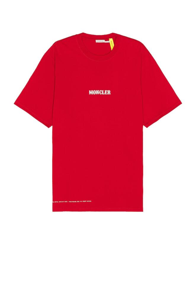 Moncler Genius x Fragment SS T-Shirt in Red Cover