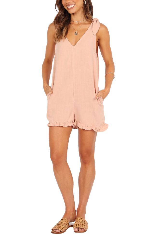 Petal & Pup Lorelai Sleeveless Linen Romper in Blush Cover