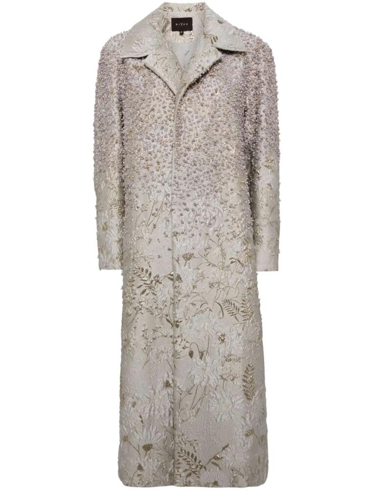 Biyan bead embellishment coat - Neutrals Cover