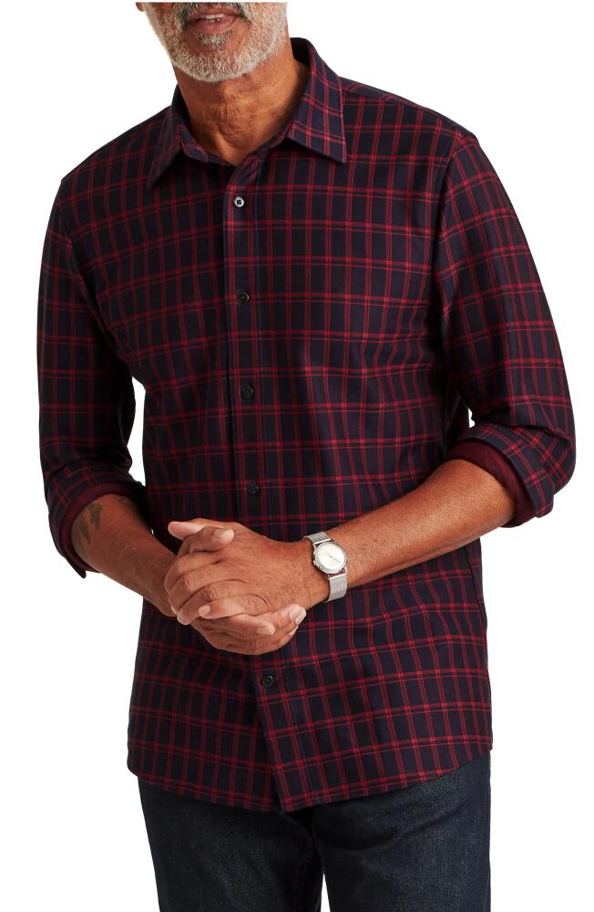 Bonobos Everyday Slim Fit Knit Button-Up Shirt in Lever Luke Check Star Gazer Cover