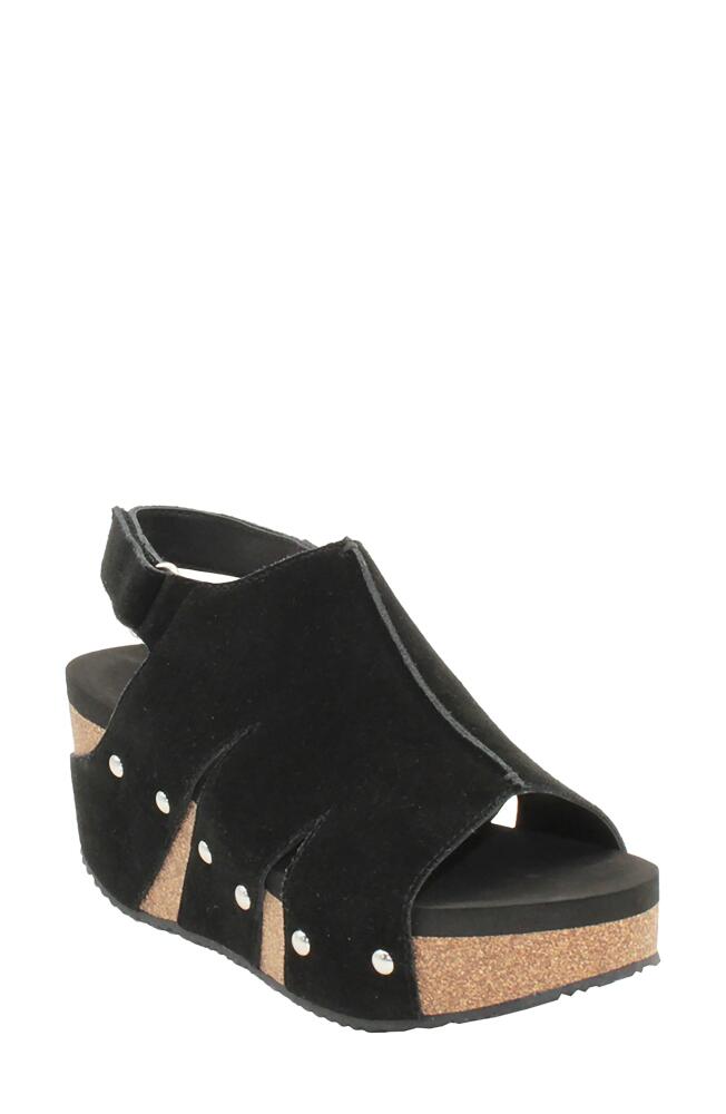 Volatile Montpelier Platform Wedge Sandal in Black Cover