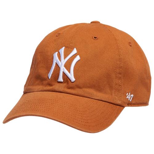 47 Brand Yankees Clean Up Cap - Mens Burnt Orange/White Cover