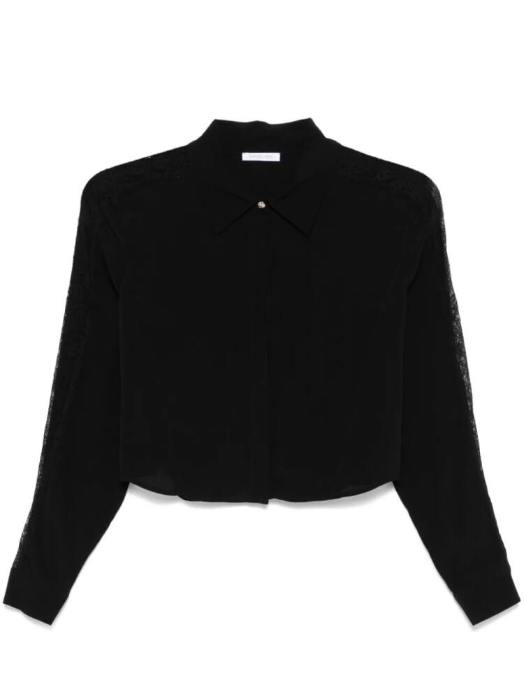 Patrizia Pepe lace-trim shirt - Black Cover