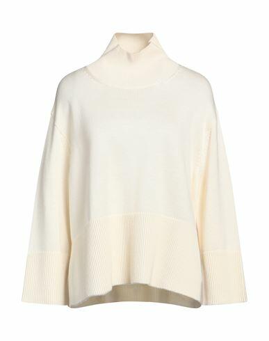 Roberto Collina Woman Turtleneck Ivory Merino Wool Cover