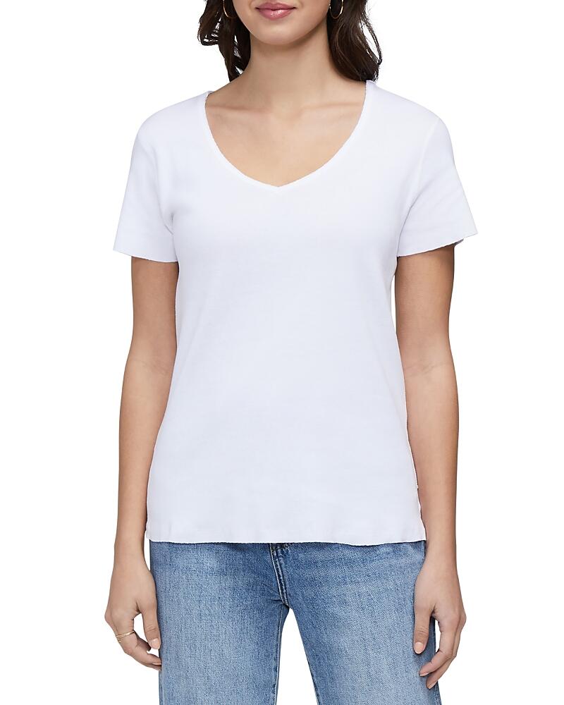 Three Dots Cotton V Neck Tee Cover